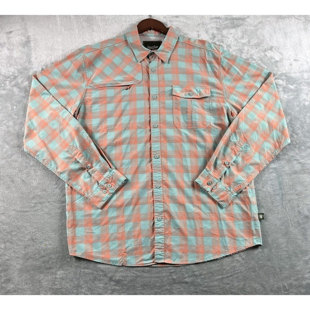 Howler Bros Shirt Mens Large Matagorda Long Sleeve Button Up Fishing Performance